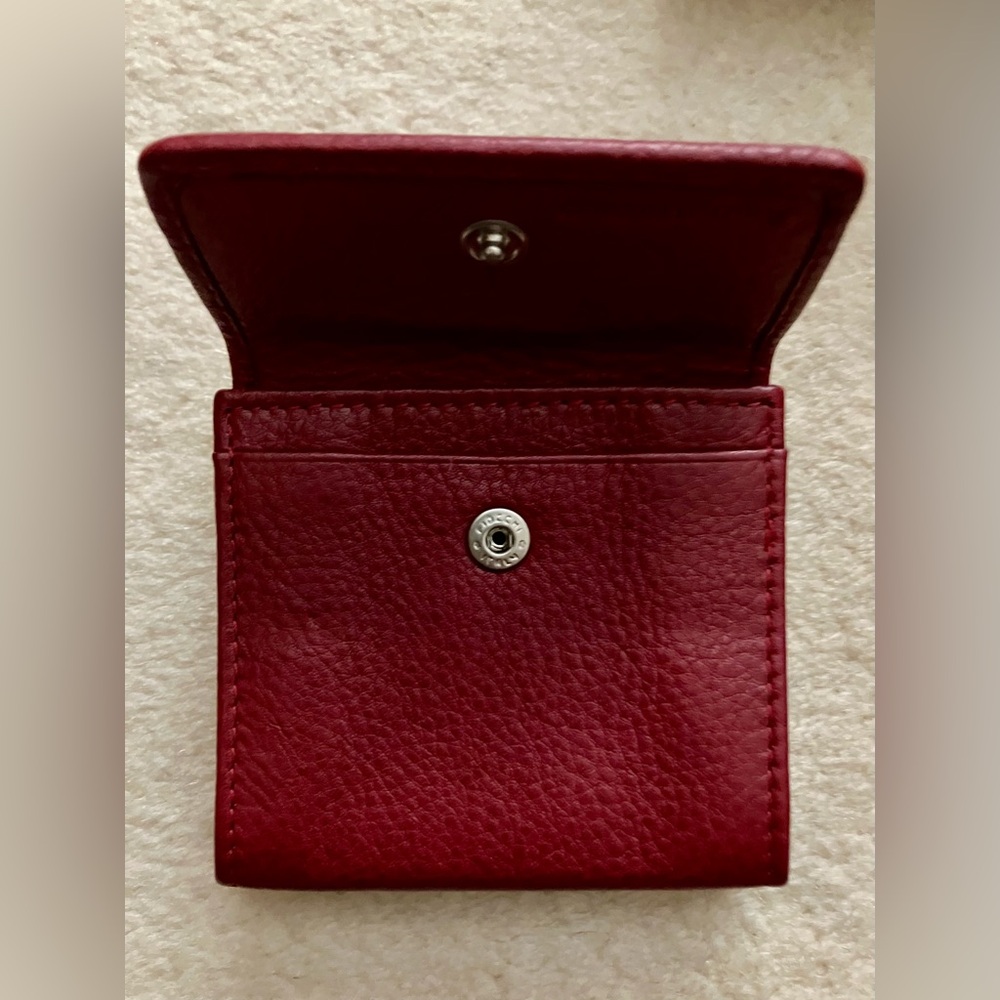 Hemanuel Coin Purse Made in Italy Red Leather - Picture 5 of 10